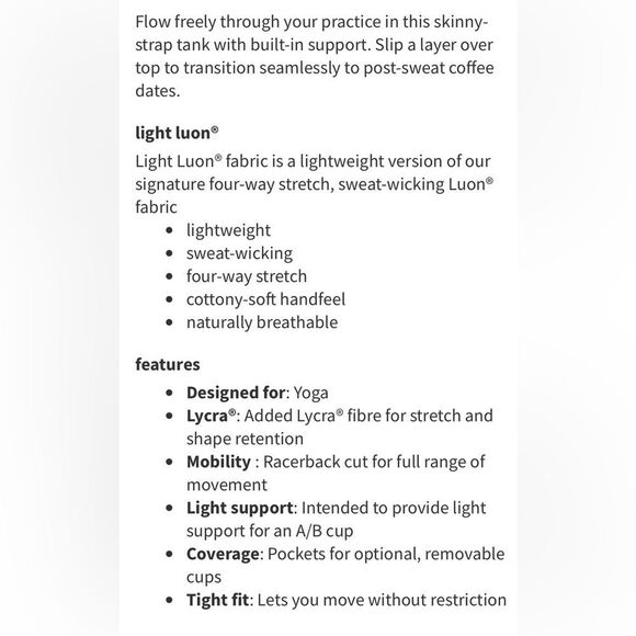 Lululemon Power Pose Tank Aeon - Picture 7 of 14